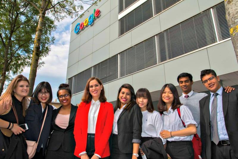 B.H.M.S. Students visit to the Google Office Zurich 