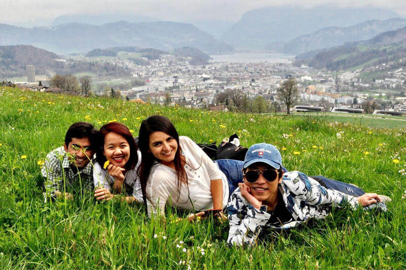 B.H.M.S. Students visit Switzerland - Adventure in Mountain Sonnenberg